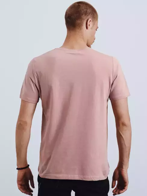 Pánské tričko s potiskem růžové Dstreet RX4629