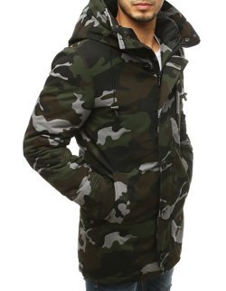 Pánská bunda zimní s kapucí khaki Dstreet TX3475_3