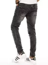 Pánské kalhoty džínové tmavě šedé Dstreet UX2942_4