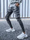 Pánské nákladní kalhoty džínové tmavě šedé Dstreet UX3260_2