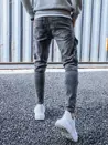 Pánské nákladní kalhoty džínové tmavě šedé Dstreet UX3260_4