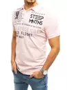 Pánské polo tričko s potiskem růžové Dstreet PX0466_3