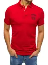 Pánské polo tričko s výšivkou červené Dstreet PX0469_2