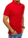 Pánské polo tričko s výšivkou červené Dstreet PX0473_3