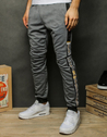 Pánské teplákové kalhoty světle šedé Dstreet UX2489
