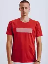 Pánské tričko s potiskem červené Dstreet RX4651