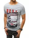 Pánské tričko s potiskem šedé Dstreet RX4373_1
