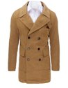 Pánský kabát zimní kamelový Dstreet CX0362_1