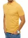 Polo tričko s nášivkou žluté Dstreet PX0422_2