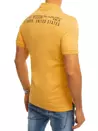 Polo tričko s potiskem žluté Dstreet PX0375_4