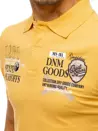 Polo tričko s potiskem žluté Dstreet PX0385_4
