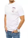 Polo tričko s výšivkou bílé Dstreet PX0436_2