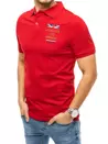 Polo tričko s výšivkou červené Dstreet PX0432_2